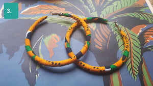6" hoop earrings