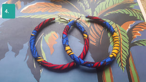 6" hoop earrings