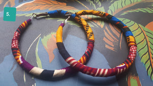 6" hoop earrings