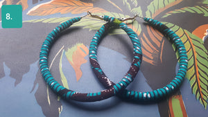 6" hoop earrings