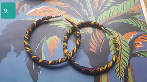 6" hoop earrings