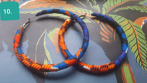 6" hoop earrings